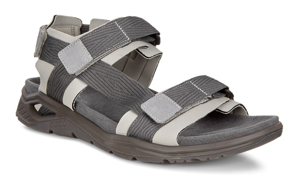 ECCO Mens Sandals Dark Grey - X-Trinsic Flat - VBD-657230